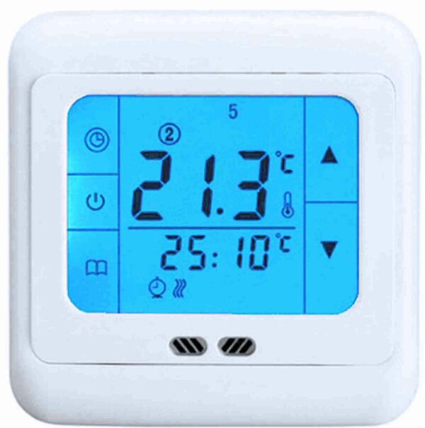 UTR-07 blau UP-Regler, digital, 16A Touchscreen digital Thermostatregler mit Tages- Wochenprogramm &