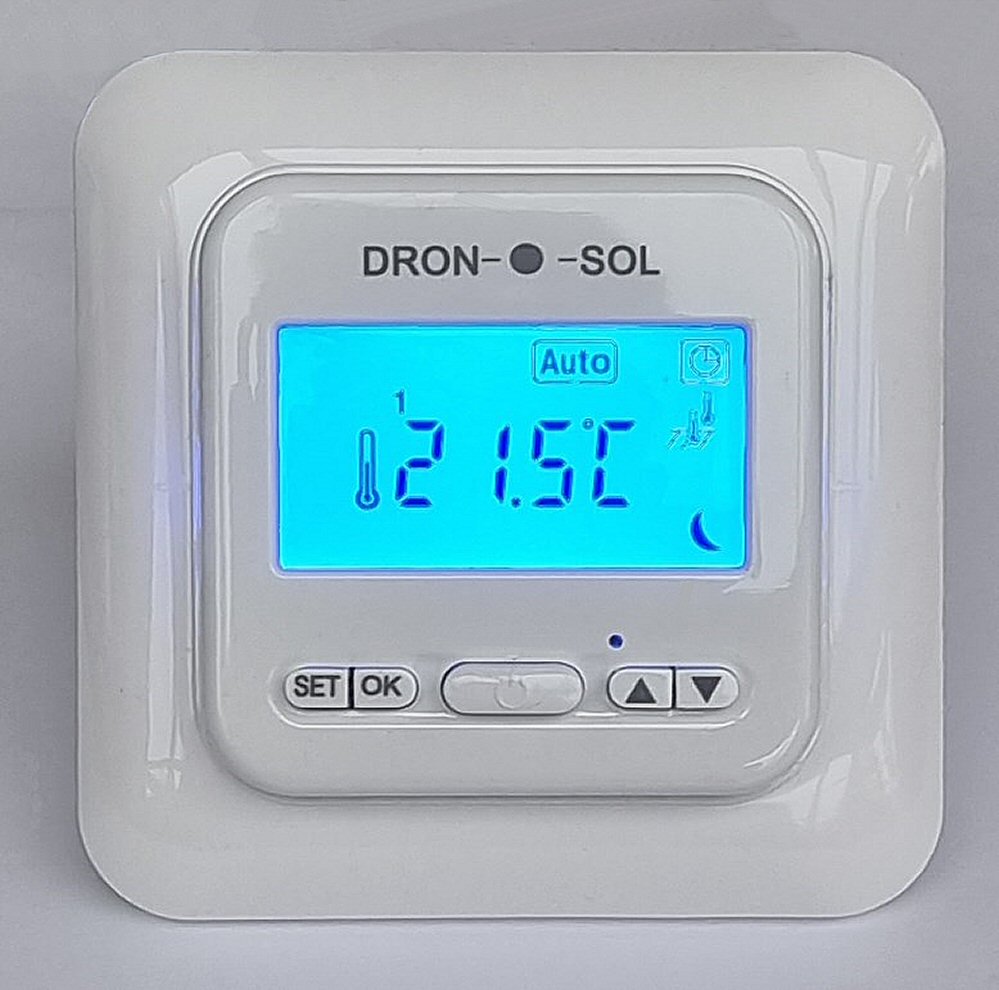 DRON-O-SOL UP-Regler, digital, 16A Thermostatregler mit Programm & Tasten